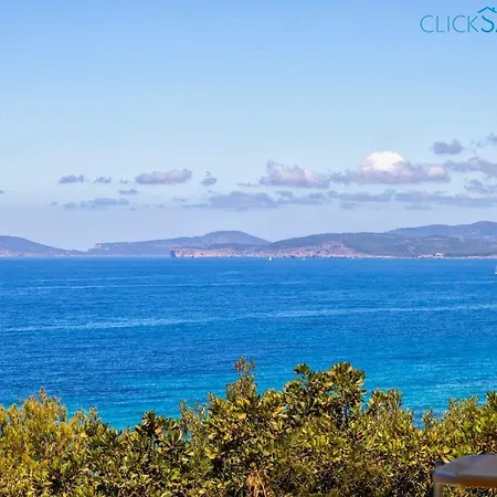 Nyaraló Juliette Con Vista Spettacolare Ridosso Del Mare Alghero
